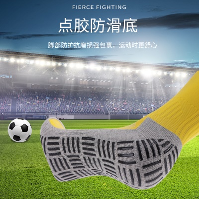 Chaussettes de football longues et antidérapantes, respirantes et résistantes à l'usure