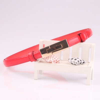 Ceinture pour femmes paires de boucles réglables ceinture fine en cuir PU