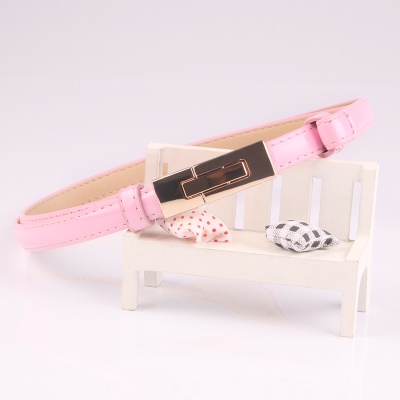 Ceinture pour femmes paires de boucles réglables ceinture fine en cuir PU