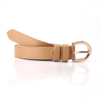 Ceinture femme en alliage boucle aiguille pu ceinture fine