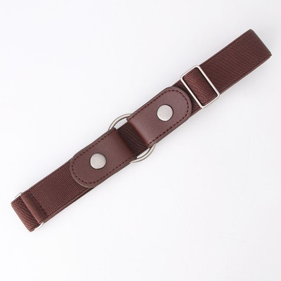 Ceinture femme élastique taille fermée sans bouton en alliage perforé
