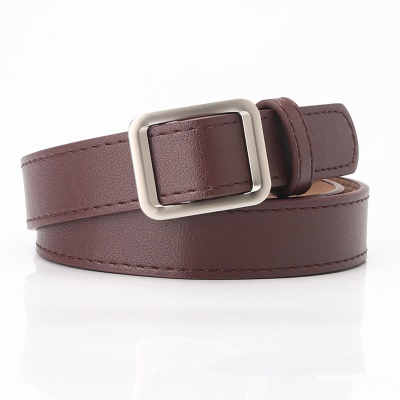 Ceinture femme sans perforation sans aiguille boucle japonaise