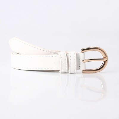 Ceinture femme en alliage boucle aiguille pu ceinture fine