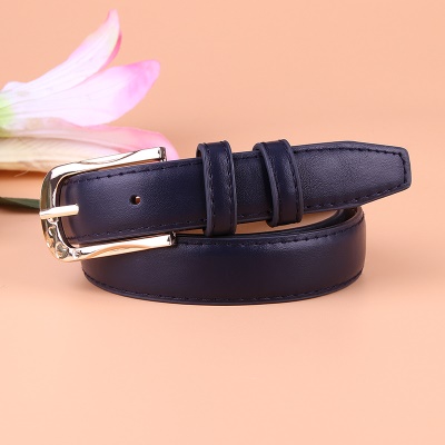 Ceinture femme en cuir pu large ceinture en alliage boucle aiguille