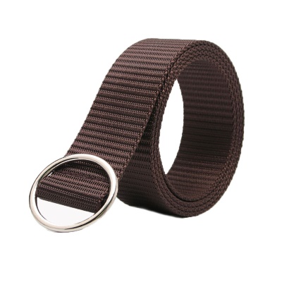 Ceinture femme Ceinture en toile avec boucle ronde non perforée