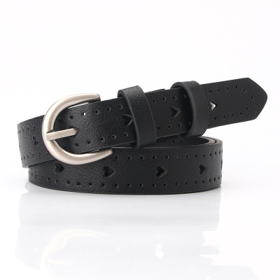 Ceinture pour femmes en alliage boucle aiguille amour trou creux conception