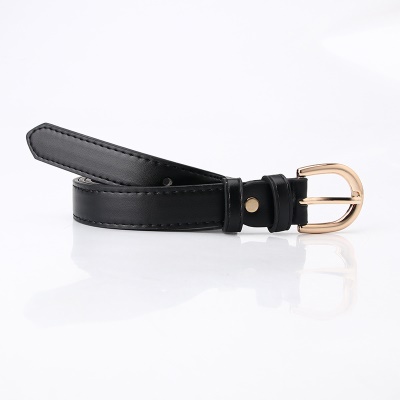 Ceinture femme en alliage boucle aiguille pu ceinture fine
