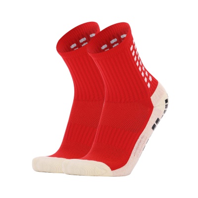 Chaussettes de football à tube moyen distribution carré anti-dérapant épaississement