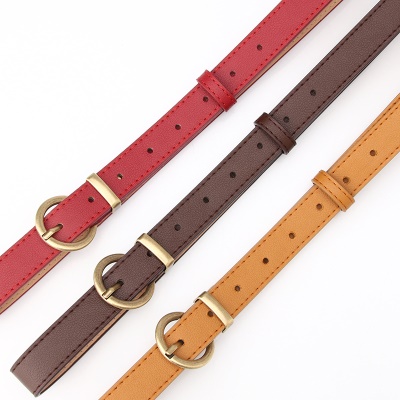 Ceinture de pantalon pour femmes avec boucle à aiguille décorative