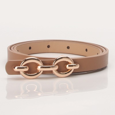 Ceinture femme en alliage de cuir PU boucle ovale orale