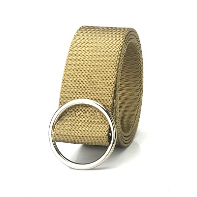 Ceinture femme Ceinture en toile avec boucle ronde non perforée