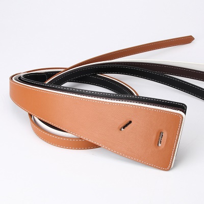 Ceinture femme avec nœuds PU/similicuir taille large