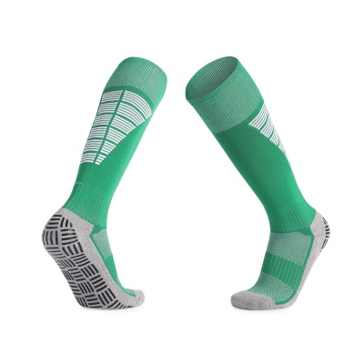 Chaussettes de football à tube long anti-dérapant, épaississant et absorbant la