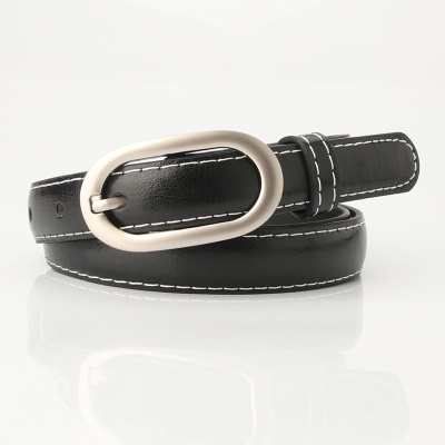 Ceinture pour femmes Ceinture fine polyvalente avec bande latérale coupée