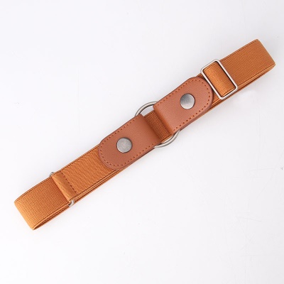 Ceinture femme élastique taille fermée sans bouton en alliage perforé