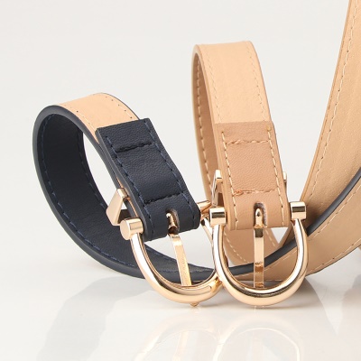 Ceinture pour femmes Ceinture fine boucle aiguille boucle en alliage