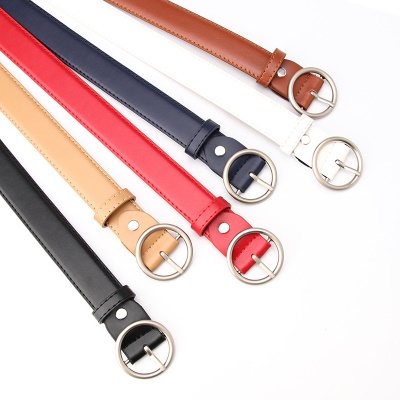 Ceinture femme boucle ronde pu Ceinture