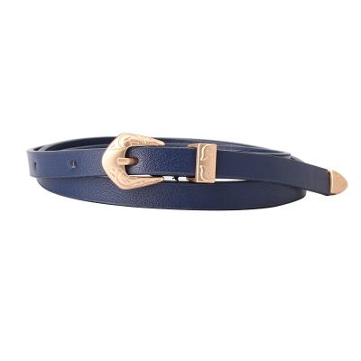 Ceinture pour femmes Ceinture fine en alliage boucle aiguille sculptée