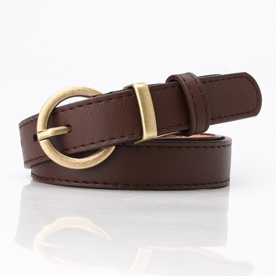 Ceinture de pantalon pour femmes avec boucle à aiguille décorative