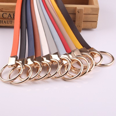 Ceinture pour femmes Ceinture fine avec boucle ronde nouée