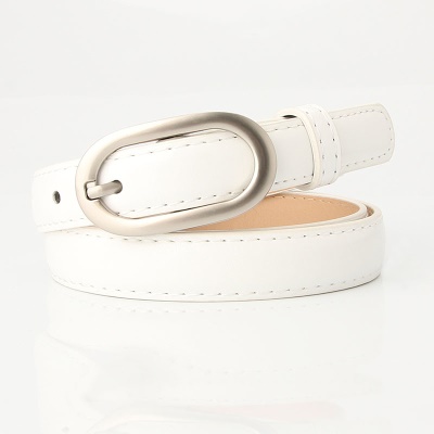 Ceinture pour femmes Ceinture fine polyvalente avec bande latérale coupée