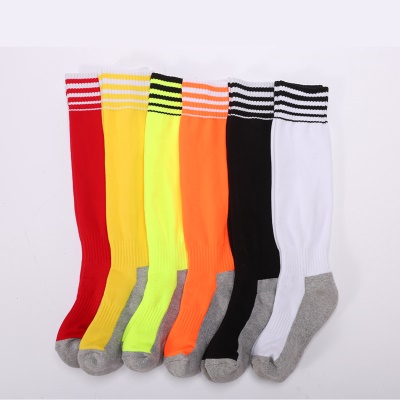 Chaussettes de football à tube long fond épaissi serviette antidérapant et résistant à l'usure
