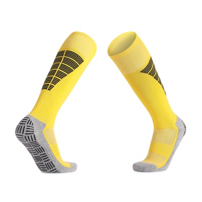 Chaussettes de football longues et antidérapantes, respirantes et résistantes à l'usure