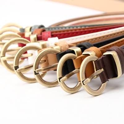 Ceinture de pantalon pour femmes avec boucle à aiguille décorative
