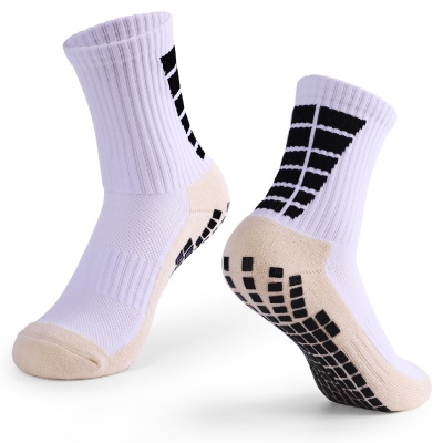 Chaussettes de football à tube moyen distribuées antidérapantes, absorbant la transpiration et résistantes à