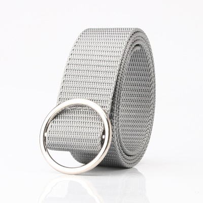 Ceinture femme Ceinture en toile avec boucle ronde non perforée