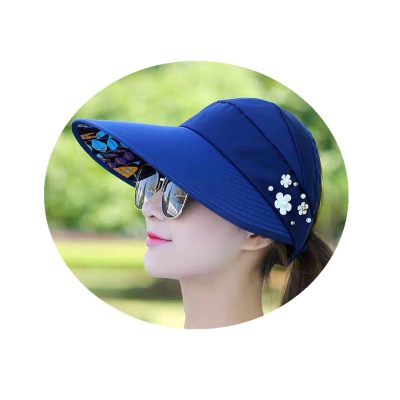 Casquette de tennis pour femmes pare-soleil et protection solaire perle pliable