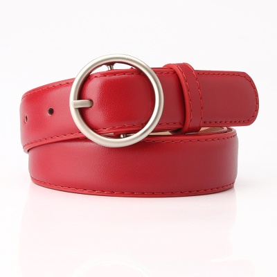Ceinture femme boucle ronde pu Ceinture