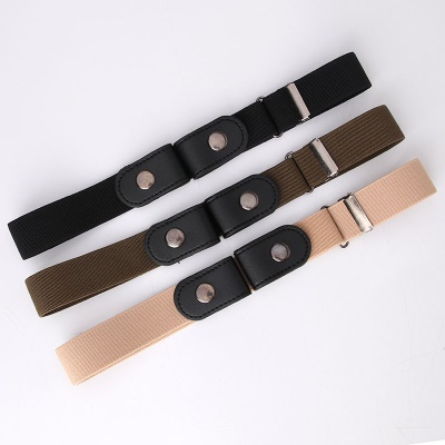 Ceinture pour femmes boutons-pression PU/similicuir