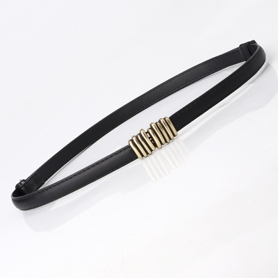 Ceinture femme réglable avec tête en alliage sans perforation