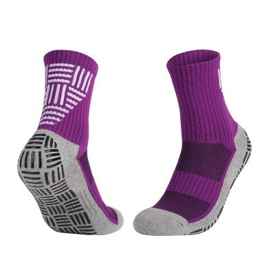 Chaussettes de football à tube moyen distribuent anti-dérapant épaissir le fond de la serviette
