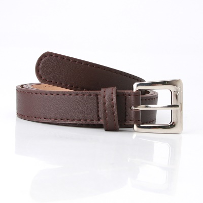 Ceinture femme avec boucle aiguille pu cuir ceinture carré