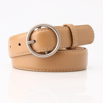 Ceinture femme boucle ronde pu Ceinture