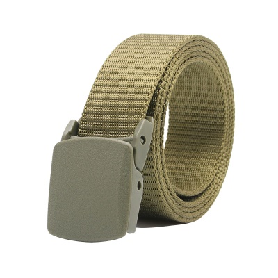 Ceinture femme toile avec boucle automatique en plastique anti-allergie