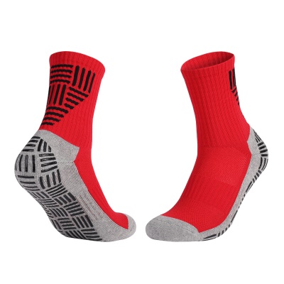 Chaussettes de football à tube moyen distribuent anti-dérapant épaissir le fond de la serviette