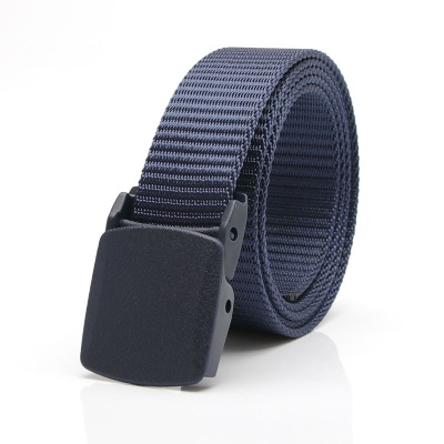 Ceinture femme toile avec boucle automatique en plastique anti-allergie