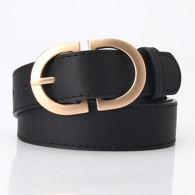 Ceinture pour femmes en alliage boucle aiguille en cuir PU ceinture taille