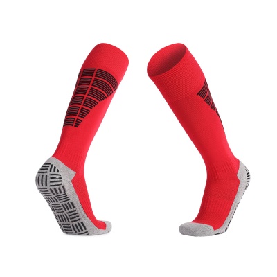 Chaussettes de football longues et antidérapantes, respirantes et résistantes à l'usure