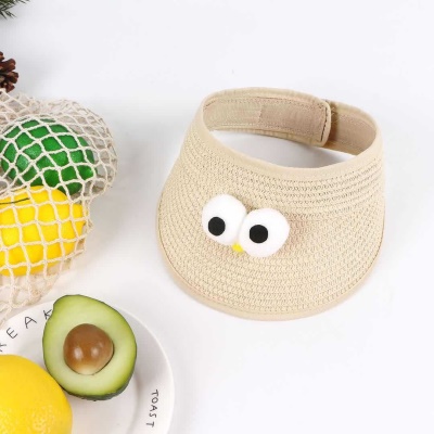Chapeau de tennis pour femmes avec de grands yeux de protection solaire et d'ombrage en paille