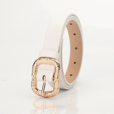Ceinture pour femmes avec boucle en métal sculpté
