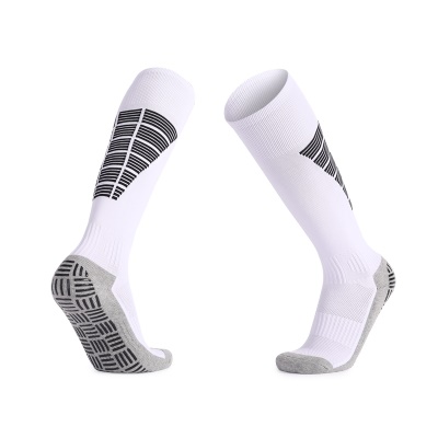 Chaussettes de football à tube long anti-dérapant, épaississant et absorbant la