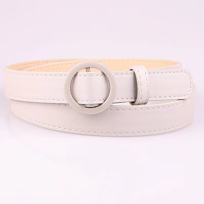 Ceinture étudiante avec boucle ronde non perforée
