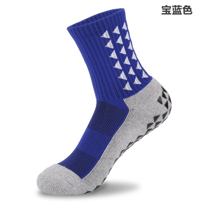 Chaussettes de football antidérapantes à tube moyen distribuées pour épaissir et absorber la transpiration