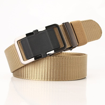 Ceinture en nylon pour hommes avec boucle en alliage édenté