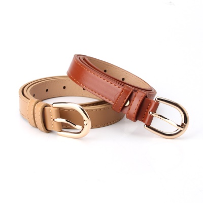 Ceinture femme en alliage boucle aiguille pu ceinture fine