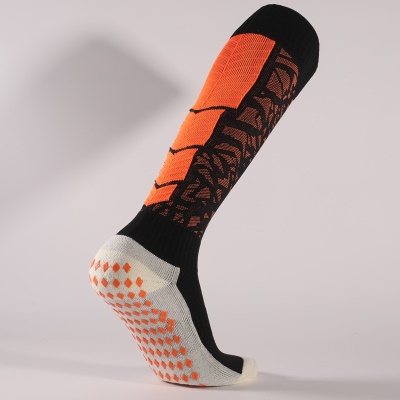 Chaussettes de football à tube long distribuées antidérapantes, épaississantes et résistantes à l'usure